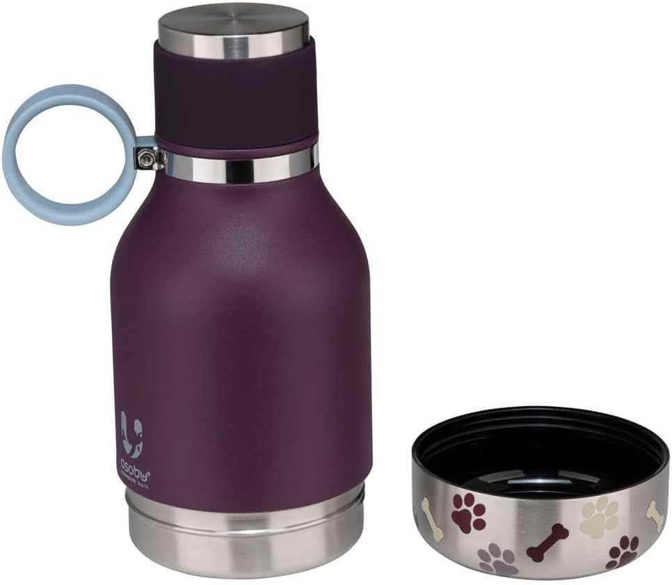 Pawlio™ 3-in-1 pet travel bottle with water, food, and bowl system for convenient pet hydration and feeding on the go.