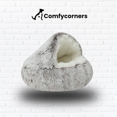 Soft plush Deluxe Pet Bed by Pawlio with a cozy, cushioned design perfect for small and medium pets.