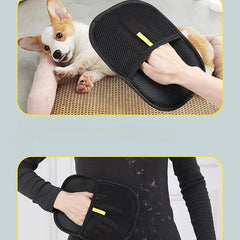 Pawlio™ Pet Hair Remover Grooming Glove with soft silicone tips for gentle pet hair cleaning and shedding removal.