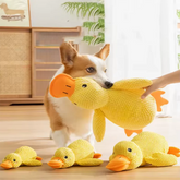Pawlio™ Plush Duck Comfort Toy for dogs, soft and cuddly calming buddy with a cute duck design for pet comfort and play.