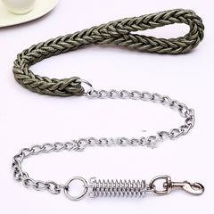 Hand-woven pet leash by Pawlio with stylish design, featuring durable materials and a comfortable grip for fashionable walks with your dog.