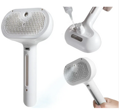 Pawlio Pet Hair Spray Brush with ergonomic handle and dense bristles for gentle grooming and removing pet hair from coats