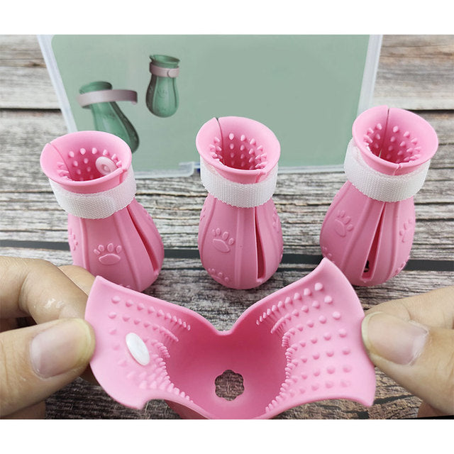 Adjustable Cat Paw Protector and Silicone Nail Cover