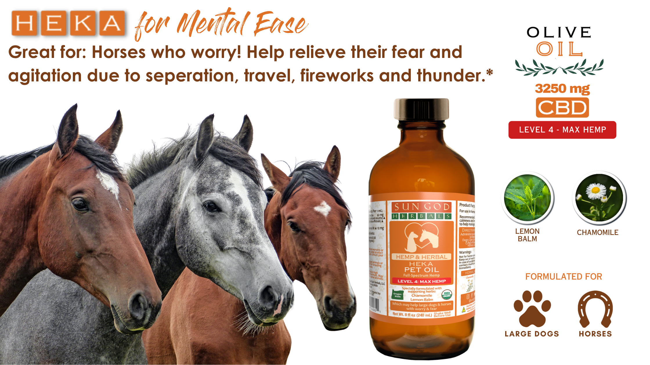 Organic Harmony Hemp Oil for Large Pets by Pawlio, max strength, showing a bottle of hemp oil with a pet-friendly label and dropper cap.