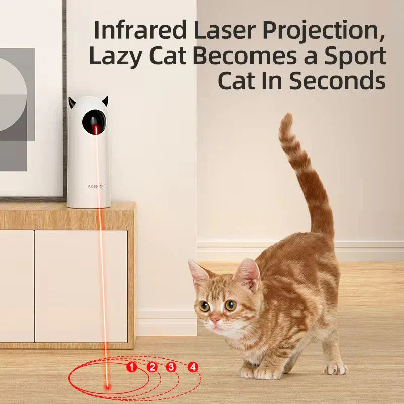 Pawlio™ Interactive Smart LED Laser Cat Toy bys-user-store-22890, automatic pet fun, featuring colorful laser light for cats to chase.