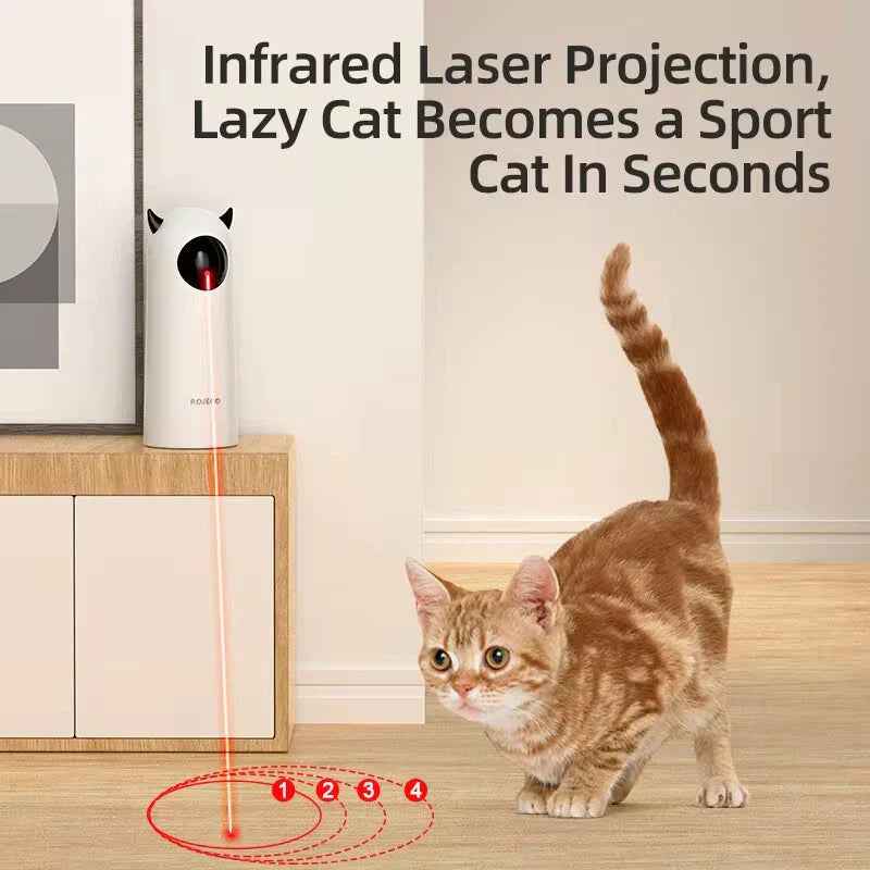 Pawlio™ Interactive Smart LED Laser Cat Toy | Automatic Pet Fun
