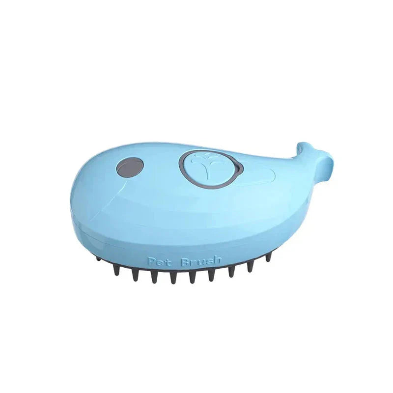 Electric cat steam brush bys-user-store-22890, 3-in-1 pet grooming comb with water spray for cats and dogs, USB rechargeable.