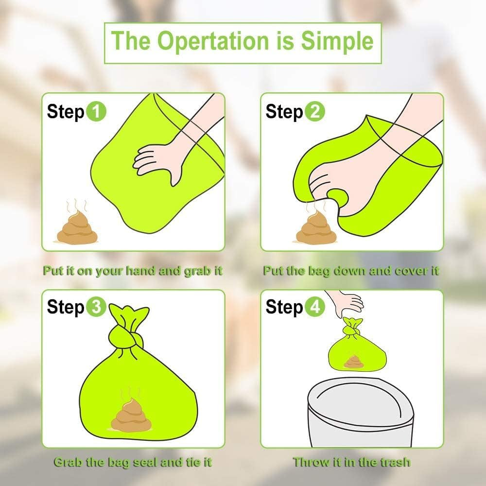 Pawlio™ Secure Poop Bag Dispenser with 195 waste bags, tangle-free design, compact and convenient for dog waste cleanup.