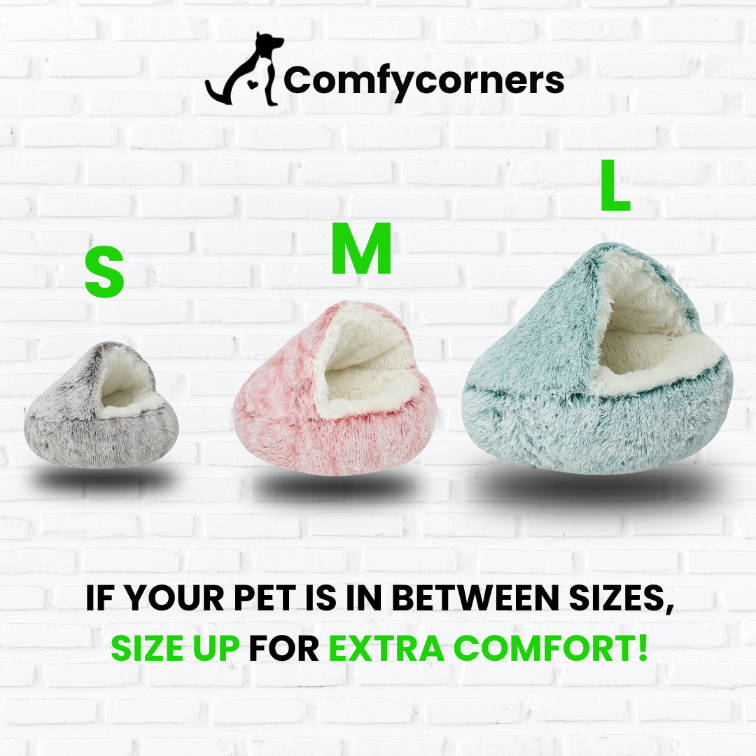 Comfortable Pawlio Deluxe Pet Bed with plush fabric and raised edges, ideal for small to medium-sized dogs and cats.