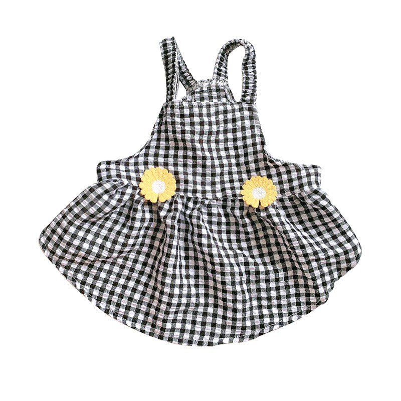 French Bucket Tutu Skirt with Thin Suspenders