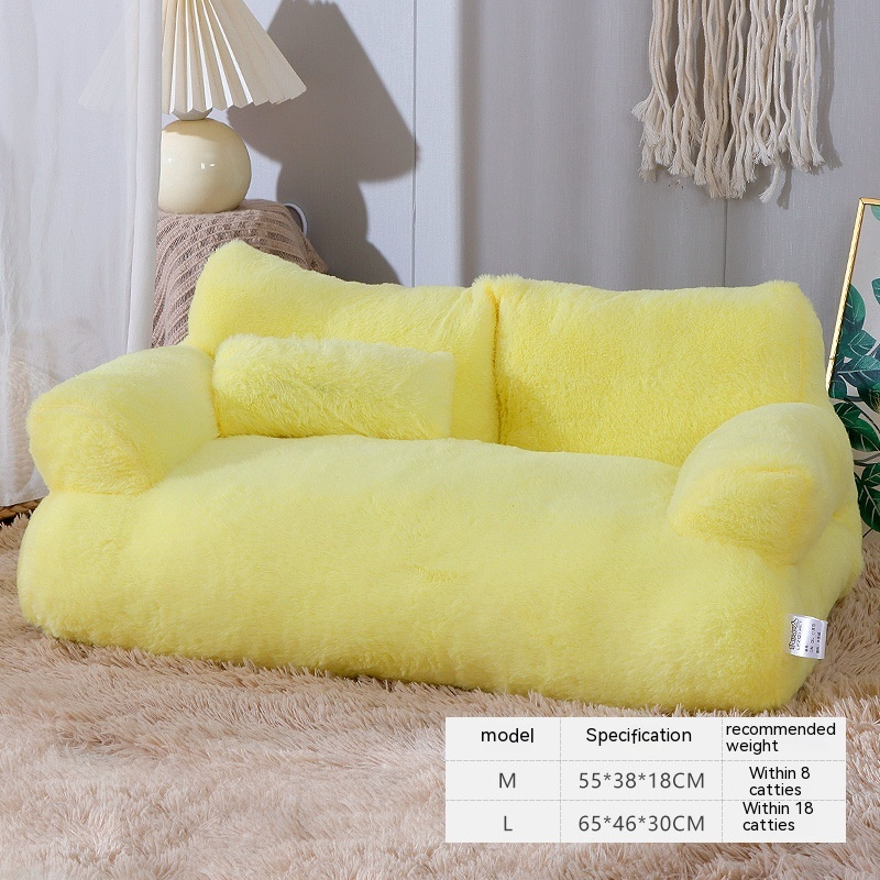 Soft, luxurious plush cat bed by Pawlio featuring a cozy, cushioned design perfect for feline comfort and relaxation.