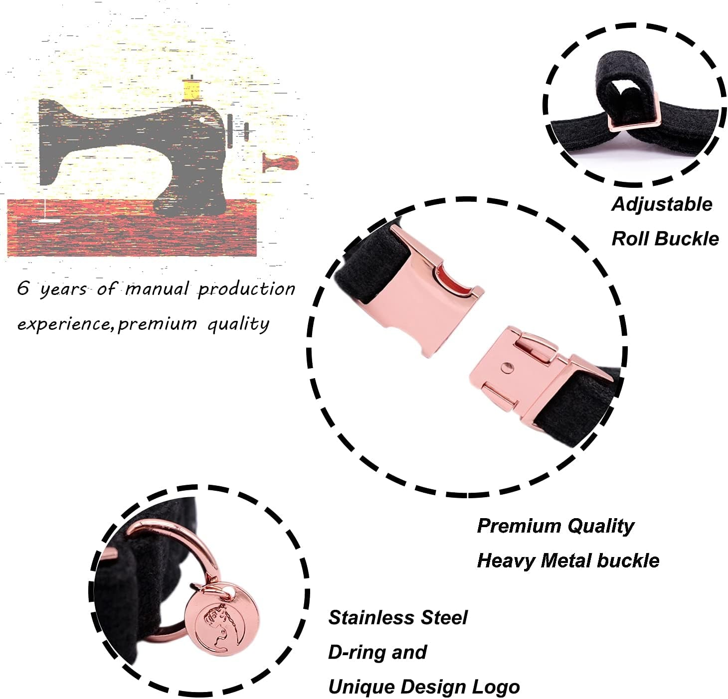 Pawlio™ eco-friendly hemp and cotton bow collar for dogs, featuring a stylish, durable design with a decorative bow.