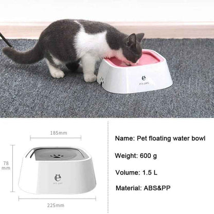 Mess-Free Floating Dog Water Bowl – Slow-Feed, Non-Slip