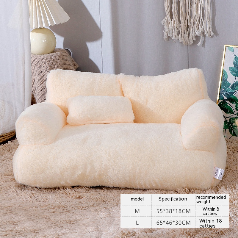 Soft plush cat bed by Pawlio, featuring a cozy, cushioned design perfect for comfortable feline relaxation.