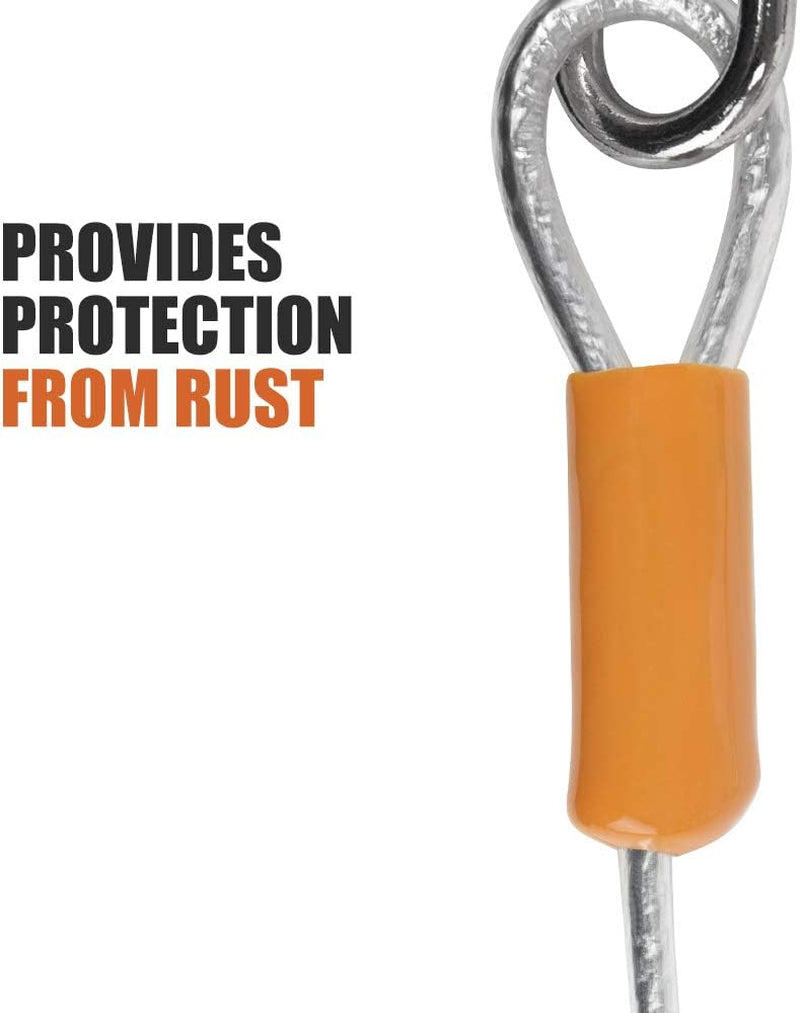 Pawlio™ heavy-duty 25ft dog tie out cable, tangle-free runner, durable metal clasp, suitable for outdoor pet walking and training.