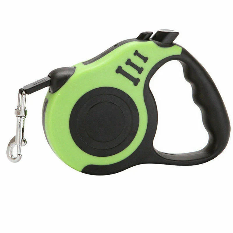 Pawlio™ Automatic Retractable Dog Leash by bys-user-store-22890 with brake and lock safety system, shown extended with a dog.