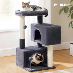 Large cat climbing tree by Pawlio™ with multiple levels and cozy platforms for spacious indoor activity and play.