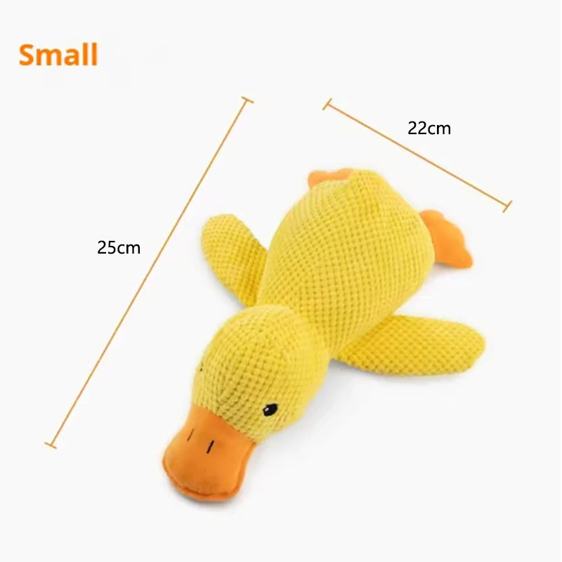 Pawlio™ Plush Duck Comfort Toy for dogs, soft and cuddly calming buddy with a plush duck design, ideal for pet comfort and play.