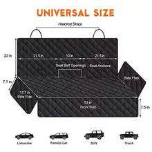 Universal Dog Back Seat Cover – Armrest & Seat Belt Access