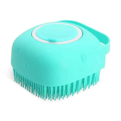 Pawlio™ Pet Shampoo Brush – Silicone Bath Massage Brush for Dogs & Cats