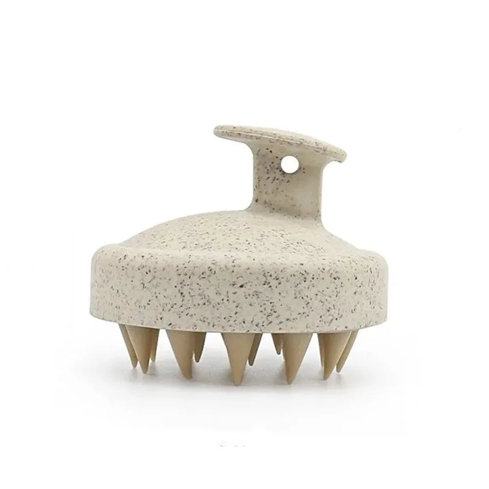 Pawlio silicone shampoo brush for scalp massage and hair washing, featuring a body massage design for shower use.
