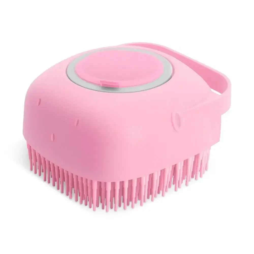 Pawlio™ Pet Shampoo Brush – Silicone Bath Massage Brush for Dogs & Cats
