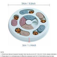 Pawlio™ Interactive Slow Feeder and Dog Puzzle Toy with multiple compartments and treats to challenge and entertain dogs.