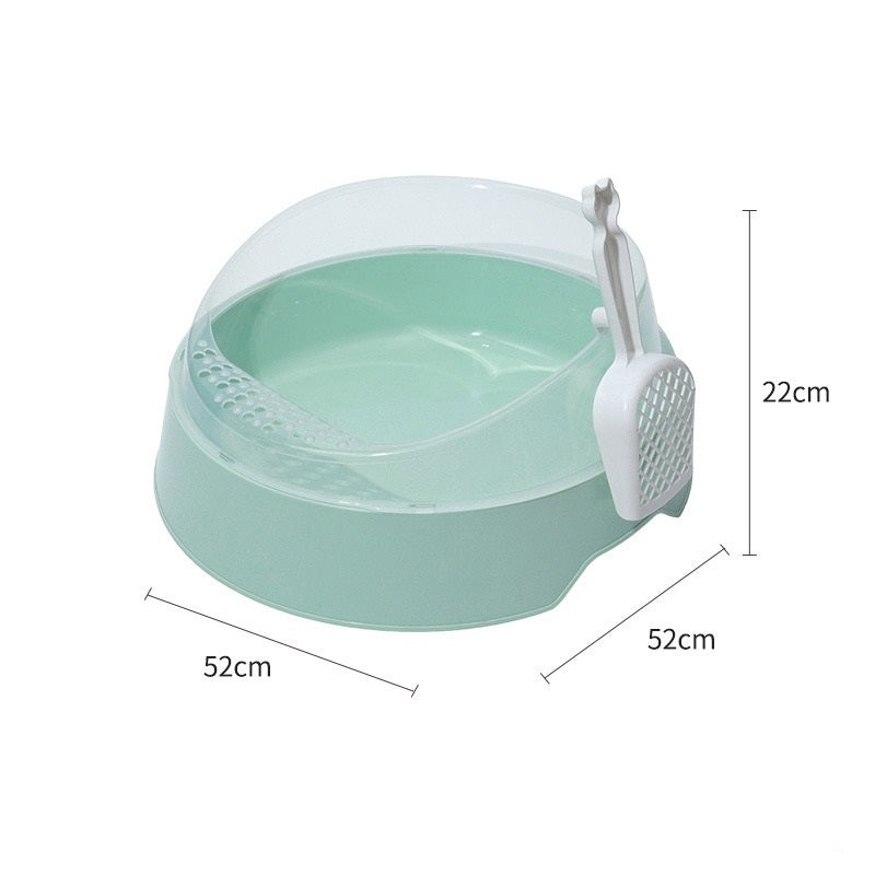 ComfyCat Large Corner Litter Box with Scoop