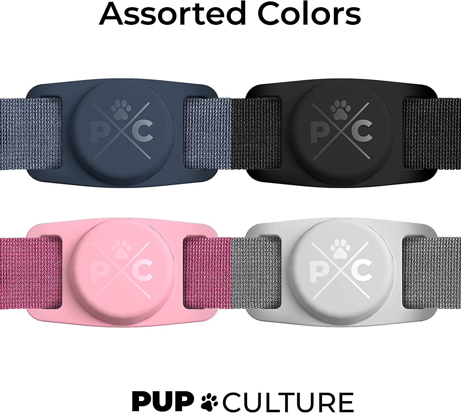 Pawlio™ Protective Apple AirTag Dog Collar with secure buckle and durable material for tracking and safety of pets.
