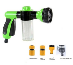 Pawlio pet dog wash outdoor sprayer with high-pressure shower, grooming brush, and comb for bathing, watering, and car cleaning