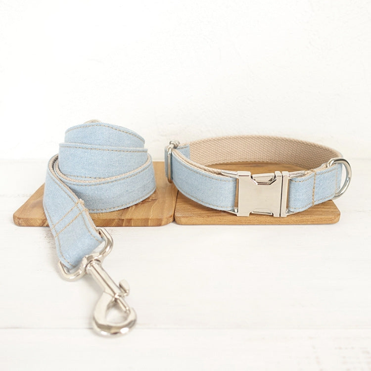 Blue Denim Leash for Pet Dogs