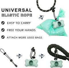 Pawlio™ Secure Poop Bag Dispenser with 195 waste bags, tangle-free design, compact pet accessory for easy waste disposal.