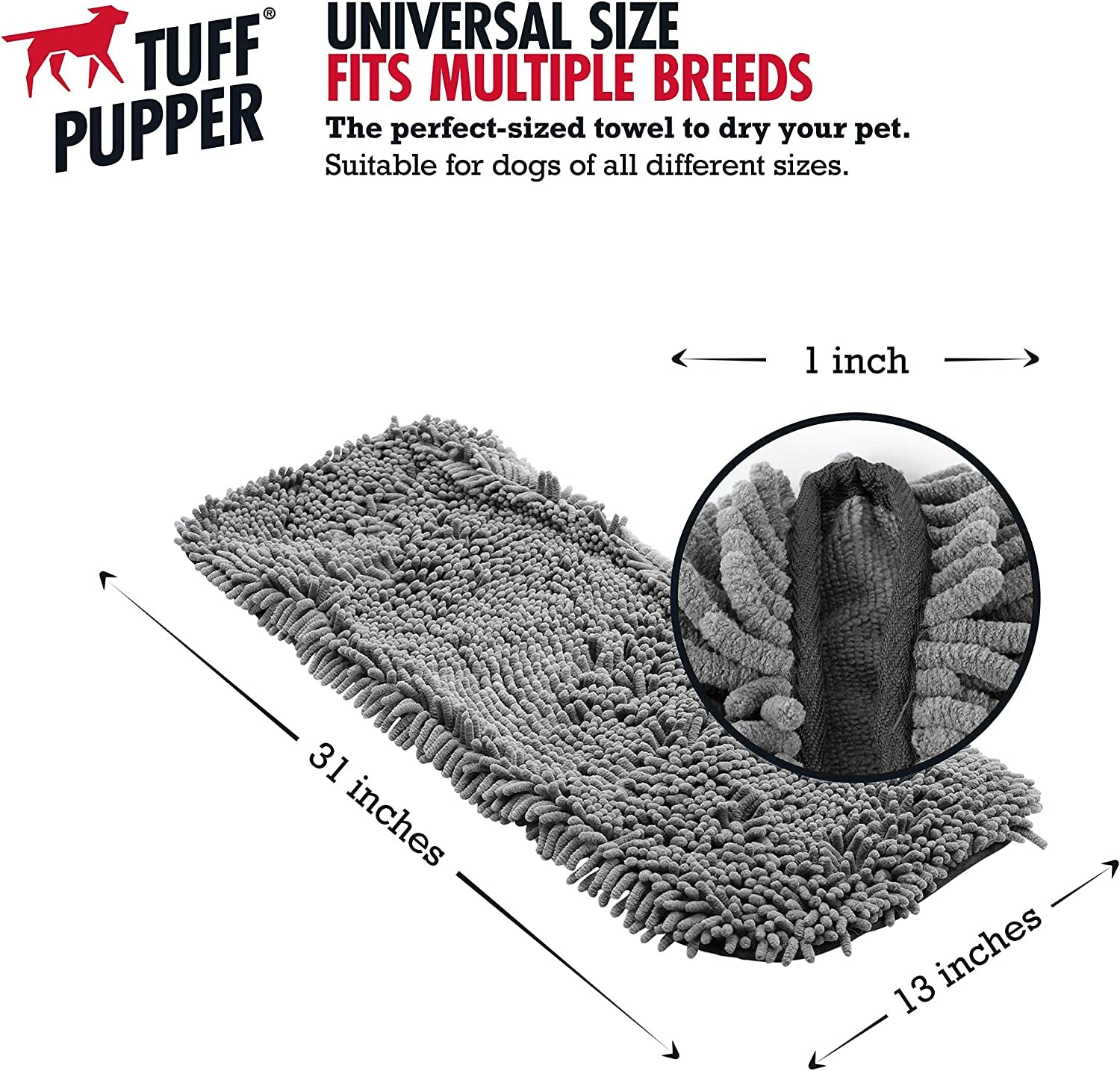 Pawlio™ Ultra-Absorbent Quick-Dry Dog Towel in extra-large microfiber, showing soft, plush material ideal for drying large dogs.