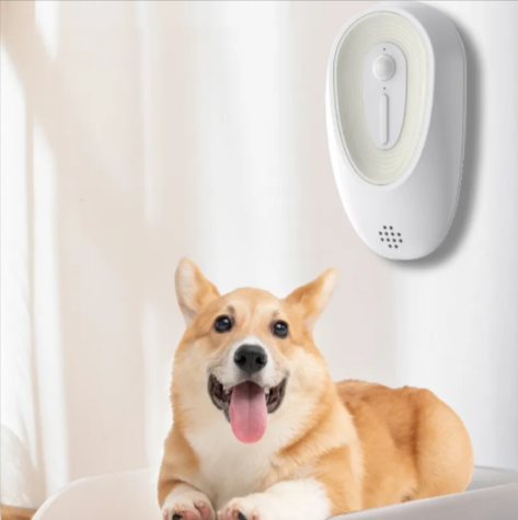Pawlio pet odor eliminator spray for litter boxes, featuring a lavender-scented formula to neutralize and freshen pet litter areas.