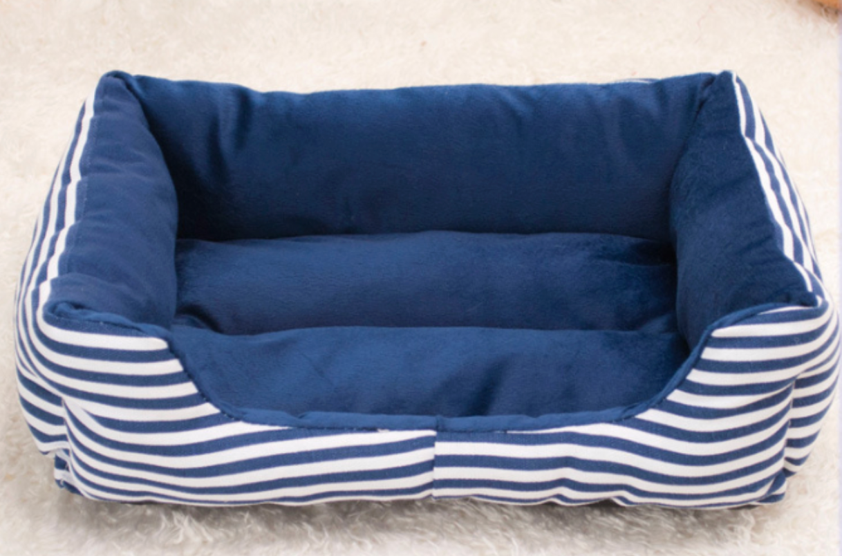 Chic vintage canine lounge by Pawlio featuring a cozy, stylish dog bed with plush fabric and retro design for pets.