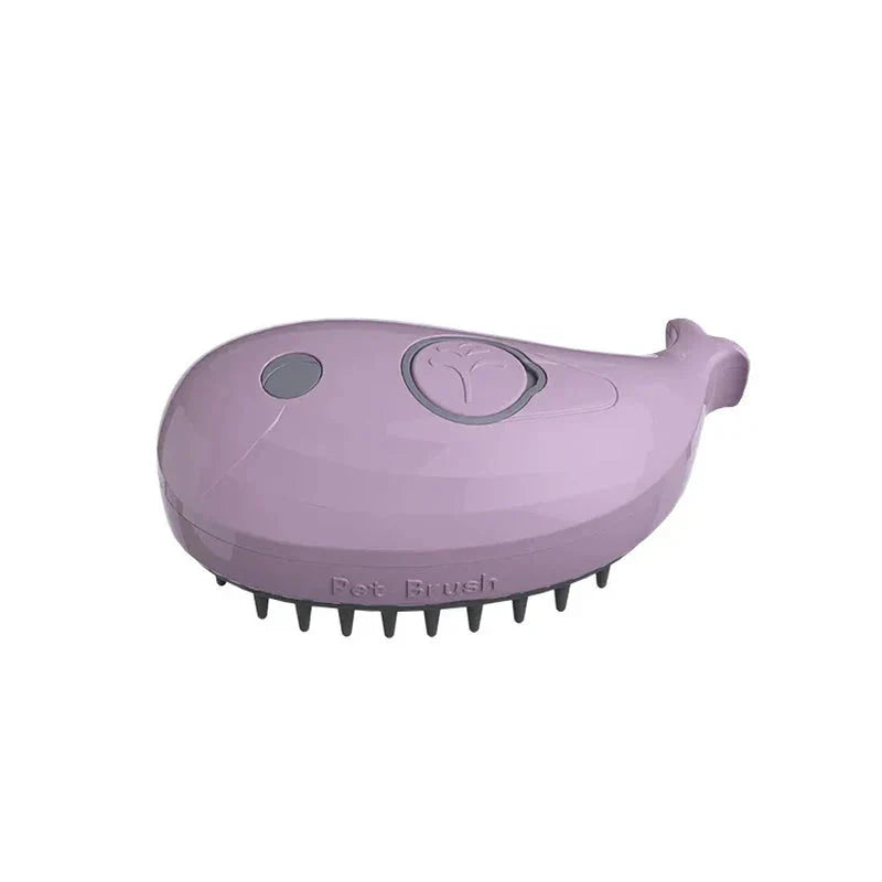 Electric cat and dog steam brush with water spray, 3-in-1 pet grooming comb, USB rechargeable, bys-user-store-22890