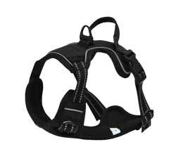 Red explosion-proof safety vest from Pawlio with reflective strips, designed for high-visibility protective wear.