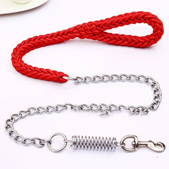 Hand-woven pet leash by Pawlio, featuring stylish design and sturdy material for comfortable, fashionable walks with your dog.